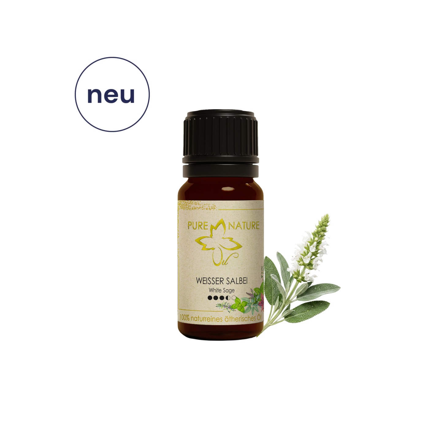 Pure Nature Oil Ätherisches Öl Weißer Salbei