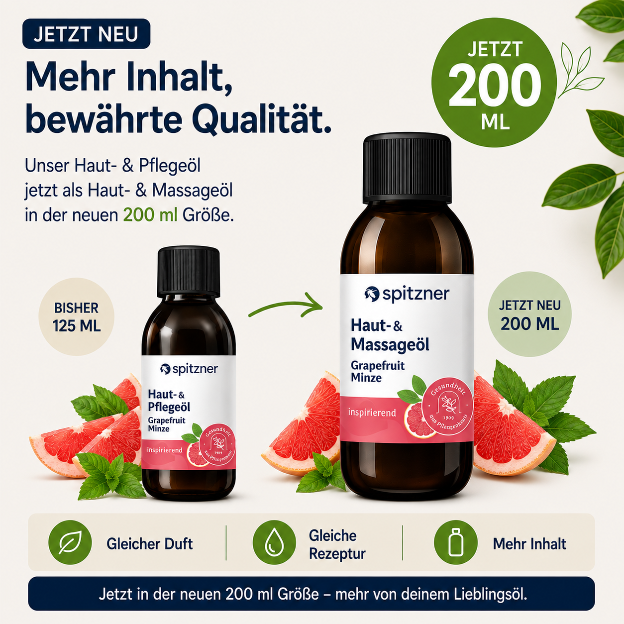Haut- und Massageöl Grapefruit-Minze
