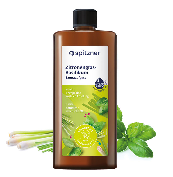Saunaaufguss Zitronengras-Basilikum