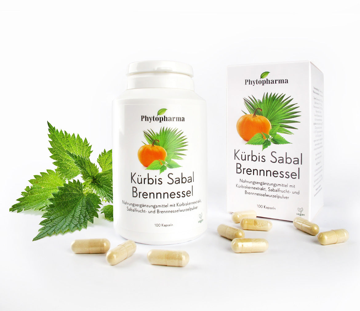 Phytopharma Kürbis Sabal Brennnessel Kapseln