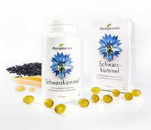 Phytopharma Schwarzkümmelöl Kapseln mit Vitamin E