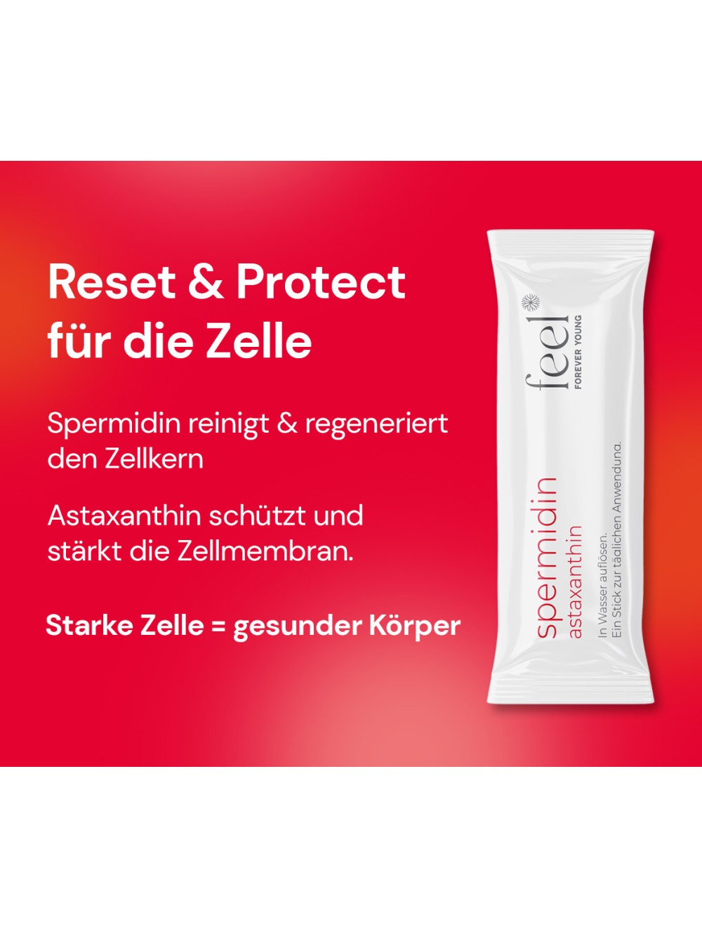 2 x feel FOREVER YOUNG Spermidin & Astaxanthin